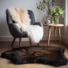 Hollert Lambskin Espresso 100-110 cm Real Merino Sheepskin Cuddly Soft