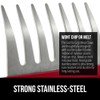 Gorilla Grip Meat Shredder Claws, Stainless Steel 7 Claw Design,