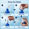 6PCS 0.34oz 10ml Empty Nasal Spray Bottles, Glass Refillable Fine