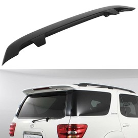 ZSPART Rear Roof Window Spoiler Wing with 3rd Brake Light ABS Fits for 2001-2007 For Toyota For Sequoia Rear Roof Window Spoiler Wing W/LED Light Roof Spoiler