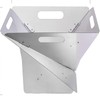 Foldable Portable Fire Pit - Stainless Steel Camping Fire Bowl