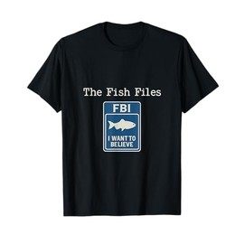 The Fish Files FBI Mystery Badge Graphic T-Shirt