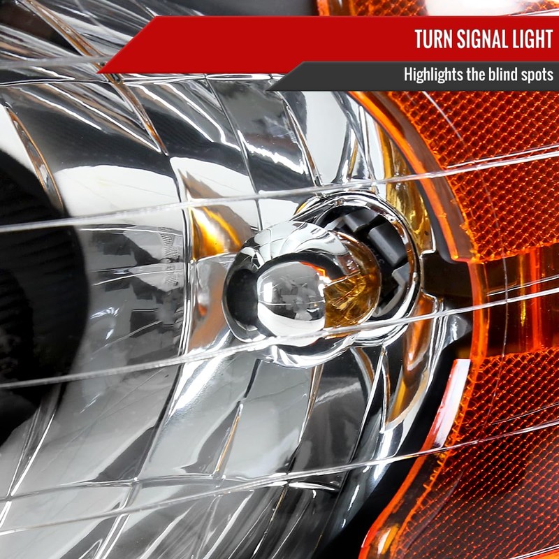 Instyleparts Factory Style Headlights (Black Housing/Clear Lens) Made for and