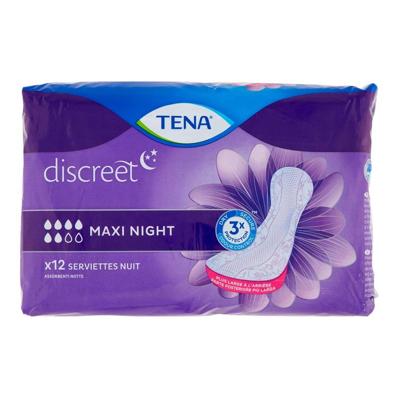 Three Packs of Tena Lady Maxi Night Pads