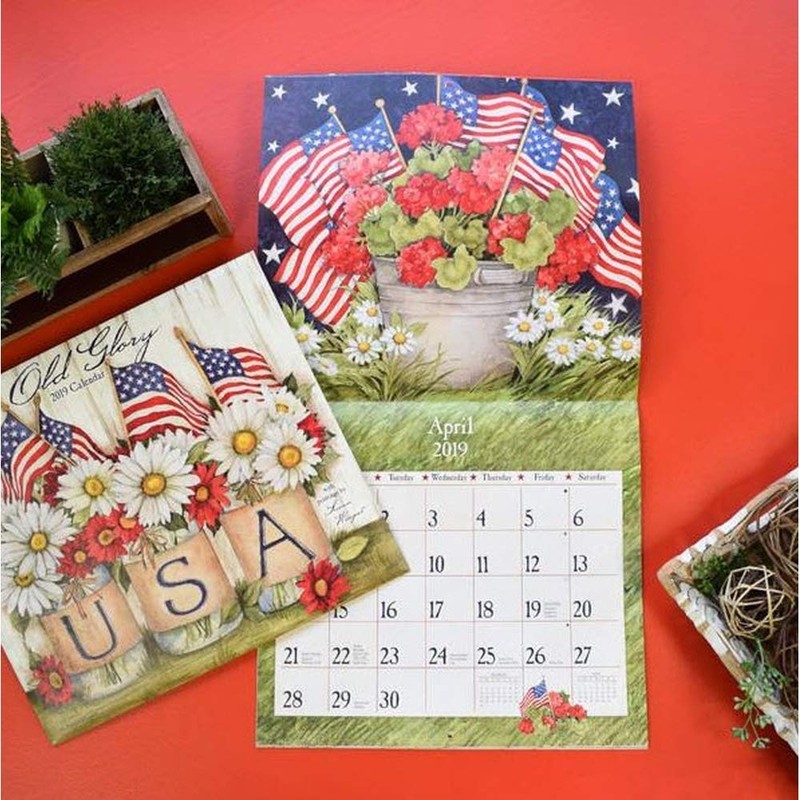The LANG Companies Old Glory 2019 - Calendario de pared