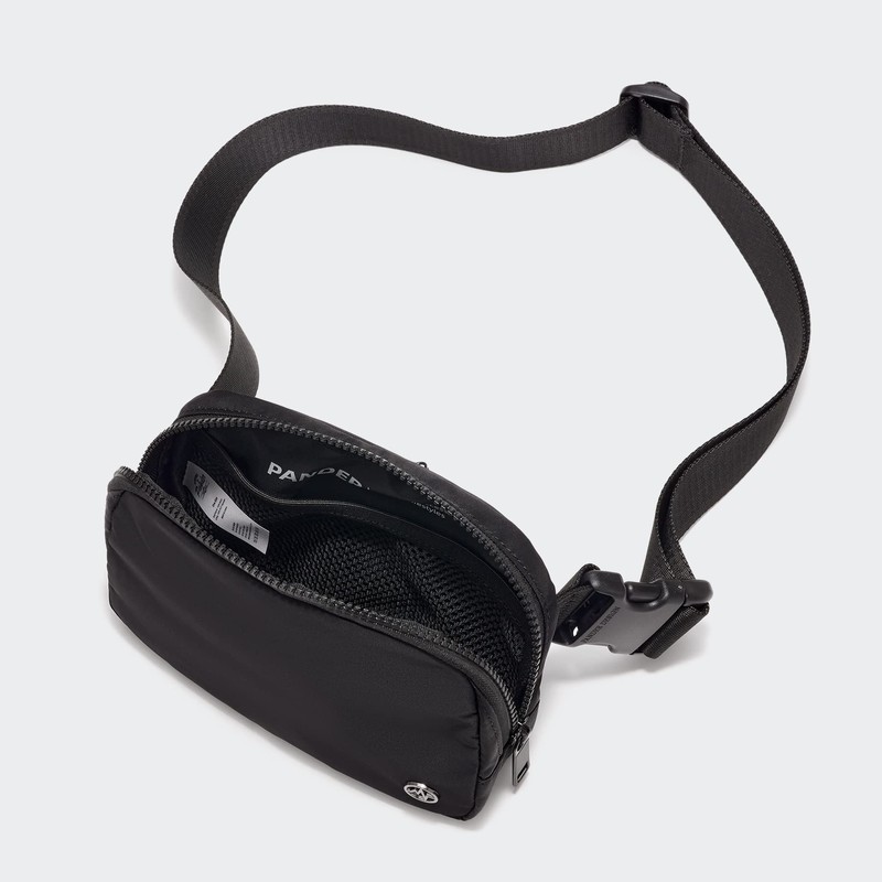 Pander Double Zipper Fanny Pack Nylon Everywhere Belt Bag, Fashion