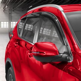 Voron Glass Tape-on Extra Durable Rain Guards for Honda CR-V 2017-2022, Window Deflectors, Vent Window Visors, 6 Pieces - 100437