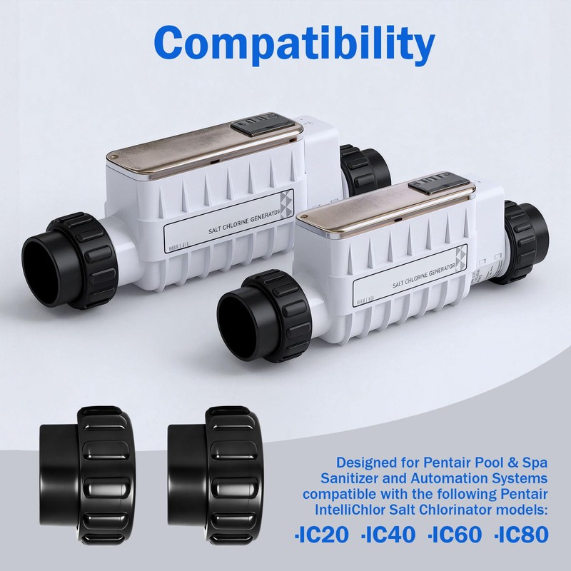 YHJDC 2 Set 520595 Union Replacement Kit Compatible with Pentair