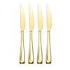 Oneida Moda Lux Set of 4 Steak Knives Brushed Gold
