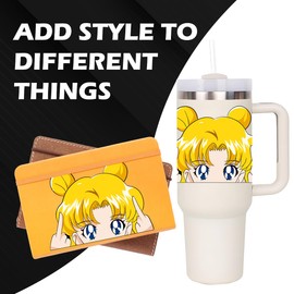 Sailor Tsukino Usagi Luna Peeker Anime Manga Decal Stickers Ideal for Cars Laptop Skateboard 5.5" in