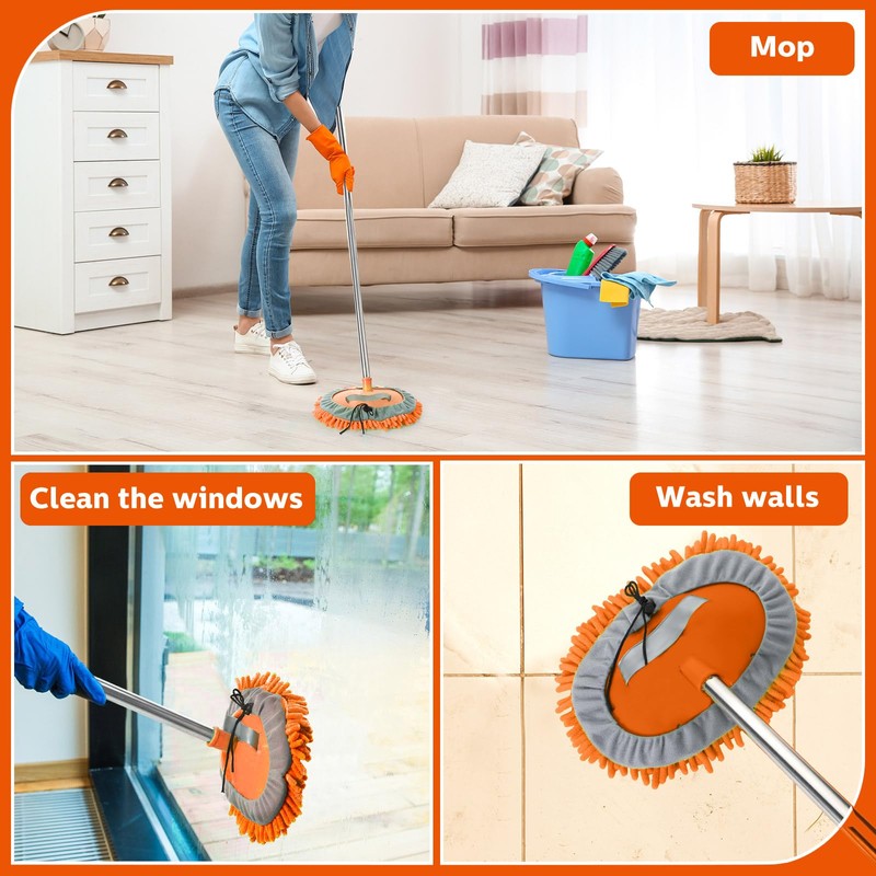 Layhit 5 Pcs Car Wash Mitt Set, Brush Not Included,