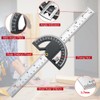 Antesen 12in Angle Gauge Measurement Woodworking Scribing Angle Ruler Precision