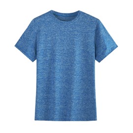 Girls/Kids/Teen Quick Dry Sport T Shirts Moisture Wicking Tee Shirts Athletic Tops（Age 5-18Y） Blue