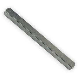 6mm Windows UPVC and Door Handle Spindle Plain Bar 100mm or 150mm Solid Steel Silver Metal Spindles Pack of 1 (6mm x 150mm)