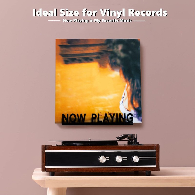2PCS Now Playing Vinyl Record Stand Wall Mount Acrylic Album