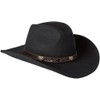 Twister Men's Crushable Dakota Hat, Black, Large