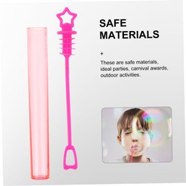 Kisangel 20pcs Bubble Wand Bottles Set Empty Bubble Bottles for Weddings Parties Outdoor Fun Safe Random Color