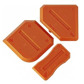 XIYAOXI Silicone Caulking Tools Compatible with Sealant Grout Finishing Sealing 3 Pieces Orange Caulk Tool Kit Caulking Finishing Tools