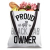 Cute Black Lab Owner Tote Bag