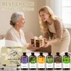 Aromatherapy Essential Oil Set - 6 Bottles × 120ml Lavender,