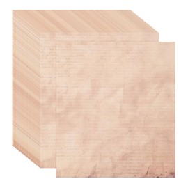 sourcing map 50 Sheets Vintage Paper, Parchment Paper Standard Printer Paper Double-Sided Old Aged Paper 11 x 8 Inch Kraft for Scrapbooking, Gift Wrapping, Certificates