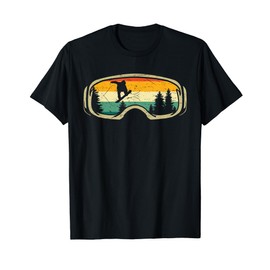 Ski Snowboard Goggles Snow Retro Vintage Skiing Skiers T-Shirt
