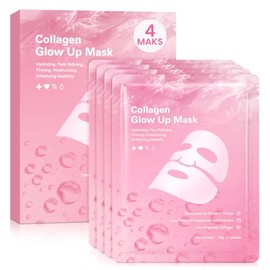 Mascarilla facial de colágeno bio durante la noche, mascarilla de gel facial PDRN de salmón, cuidado de la piel coreano para hidratación profunda, rea