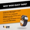 WOD DTC10 Advanced Strength Industrial Grade Brown Duct Tape, 2