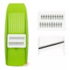 J.H. Company Rallador 3 En 1 Verduras Rebanador Manual Plano