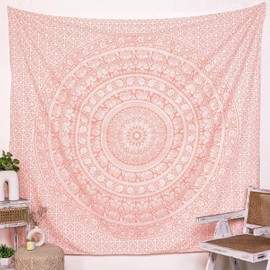Craft Trade Mandala Tapestry Wall Hanging - Psychedelic Wall Tapestry Aesthetic Indian Hippie Wall Decor Bohemian Wall Art Boho Home Decoration for Bedroom - 84x90 Inches