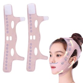 2 Pcs Double Chin Reducer, Double Chin Eliminator, V Line Lifting Mask,Chin Lift, Breathable Contouring Band With Gentle Compression, Lightweight Facial Shaping Belt For Daily Beautys Routine
