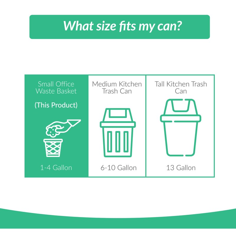 Reli. Compostable 4 Gallon Trash Bags | 180 Count |