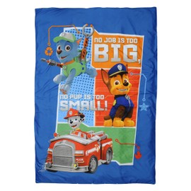 ST.Ioannidis & Its pt20054 Reversible Duvet Cover 140 x 200 cm + Pillowcase 60 X70 cm Under the Licence Pat 'Patrouille Polyester Blue