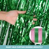 Tinsel Backdrop Foil Fringe Tinsel Curtain Backdrop Pink Green Streamers