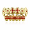 18K Gold Plated Hip Hop Grillz CZ Top and Bottom