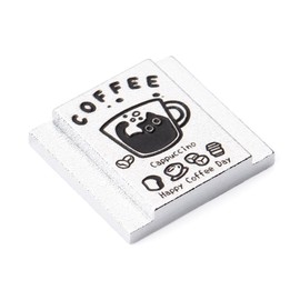 Coffee and Cat Camera Protective Hot Shoe Cover for FUJI X100VI X100V X-HALF X-M5 X-T5 X-T4 X-T3 X-E4 X-E5 X-T50 X-T30 X-T30II X-S20 X-S10 (Aluminum Alloy - Hot Shoe Cover 01)