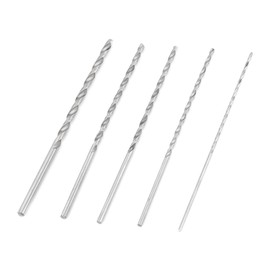 Extra Long Drill Bit Set Wood Drill Bit Set High-Speed Steel Straight Shank Twist Drill Bit 2/3/3.5/4/5mm Diameter 150mm~160mm Long Drill Bit for Wood