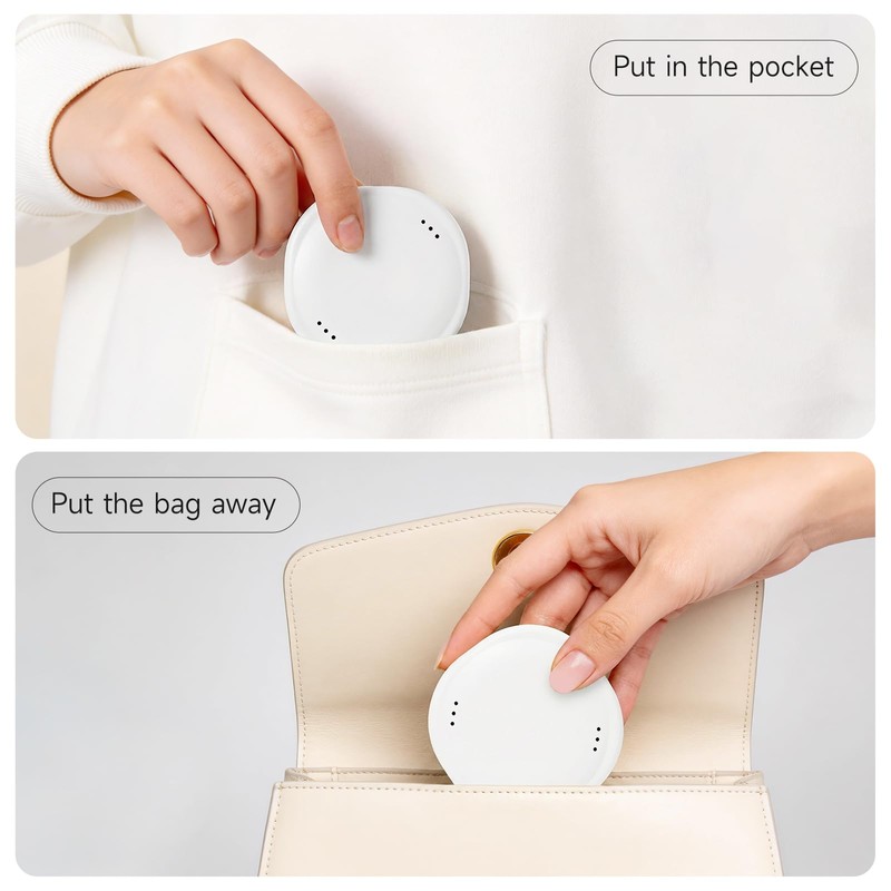 Portable Slim Secure Aligner Retainer Case Mirror Vents Travel White