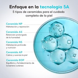 Ceramida 5X Crema Básica Calmante y Reparadora Refuerzo de la barrera cutánea, reparación de la piel, reducción del enrojecimiento, hidratante Con Cen
