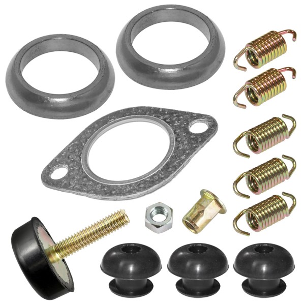 Caltric Exhaust Muffler Silencer Kit for Polaris Ranger 500 4X4