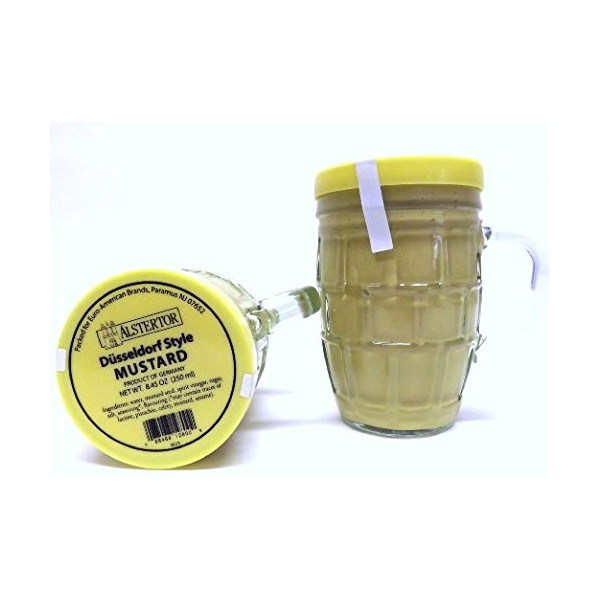 Alstertor Dusseldorf Style Mustard in Beer Mug 8.45 Oz (Pack of 2) In a Box