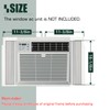 Flehomo Window Air Conditioner Side Panels with Frame, Adjustable Insulation