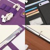 Wonderpool A4 PU Leather Portfolio Holder Ring File Document Case