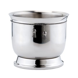 Old Dutch International Double-Walled Wine Cooler with Tie Knot, Stainless Steel