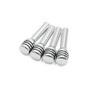 uxcell 4 Pcs M4 Thread Silver Tone Metal Front Rear