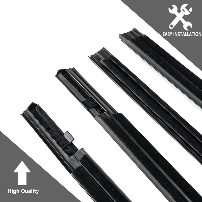 GEATaaT 4Pcs Weatherstrip Window Moulding Trim Seal Belt Compatible with