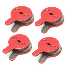 Lwuey Bicycle Disc Brake Pad, 4 Pairs Brake Pads Avid BB5 Mechanical Disc Brake M446 026 Electric Bicycle Resin Half Metal Mountain Bike Oil Disc Brake Pad Replacement Bicycle Brake Accessories