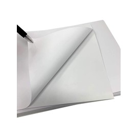 Sticker Paper, Sheets, White Matte, 8.5 x 11 Full Sheet Label, Inkjet or Laser Printer (150 Sheets)