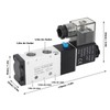 4V210‑08 Electric Solenoid Valve 2 Position 5 Way Cylinder Control