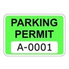 Eichelman Designs Green Parking Permit Window Stickers Decals (Multiple Number Sets Available) (A0151 to A0200)